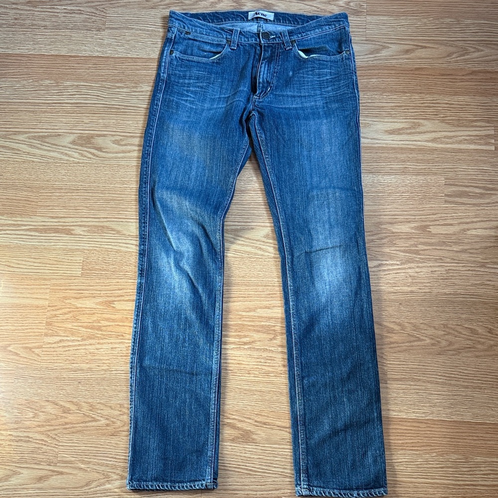 Acne Slim Fit Blue Jeans